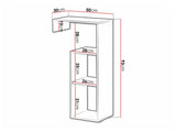 Bookcase Akron N109