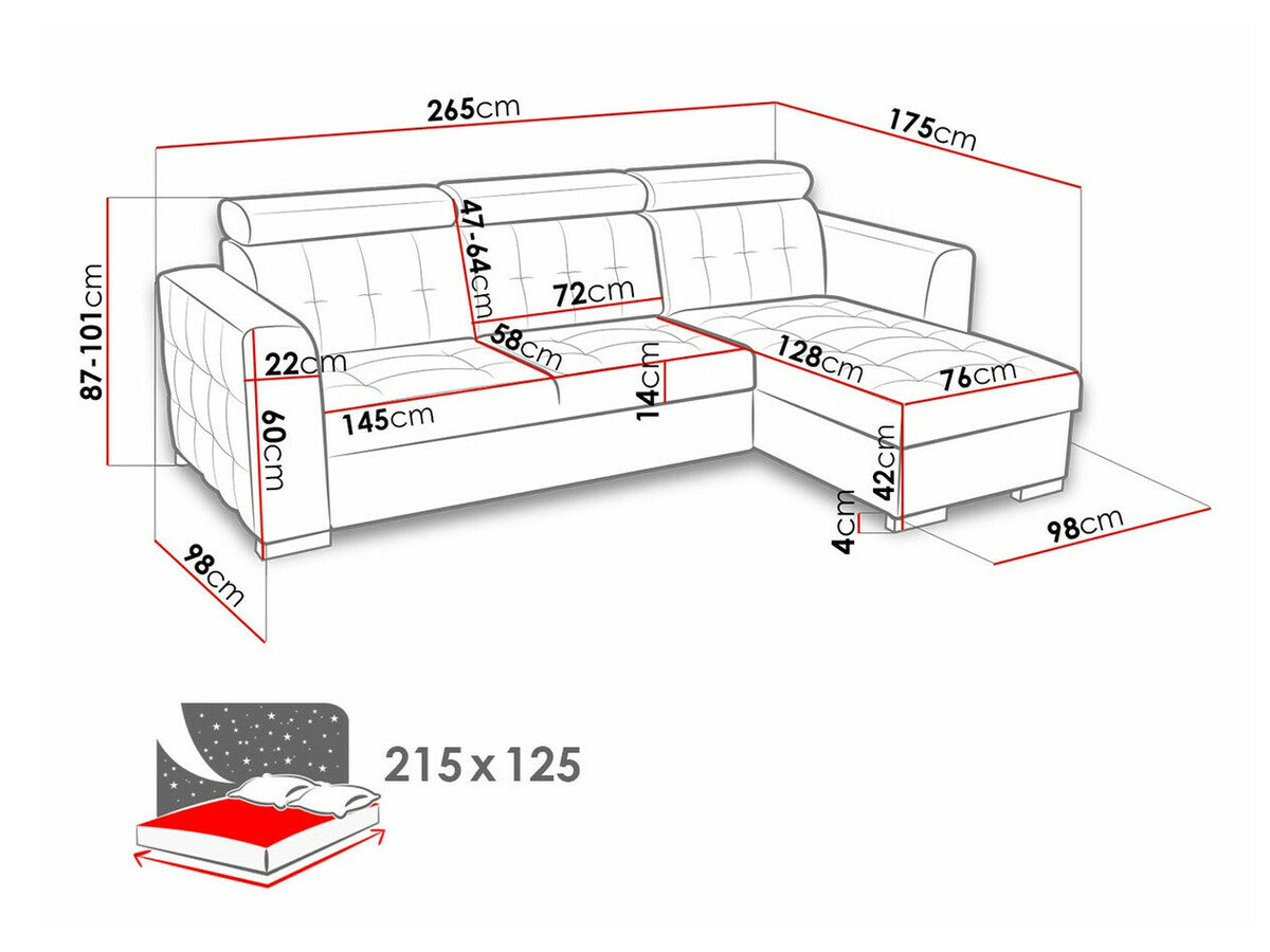 Hjørnesofa Temple 123