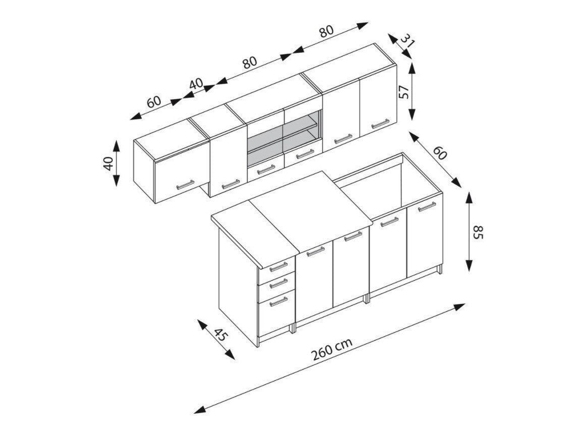 Køkkensæt Houston 1182
