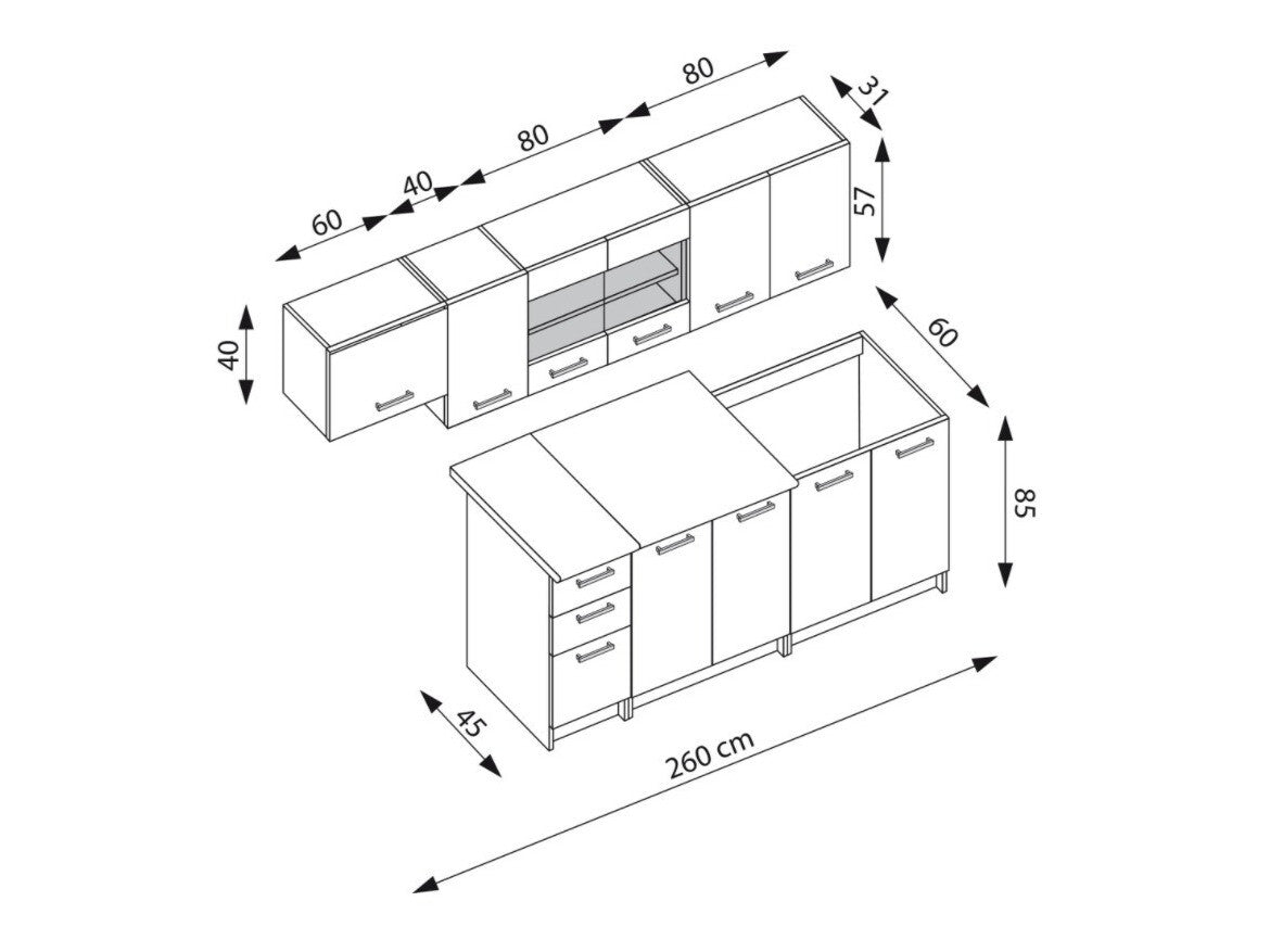 Køkkensæt Houston 1182