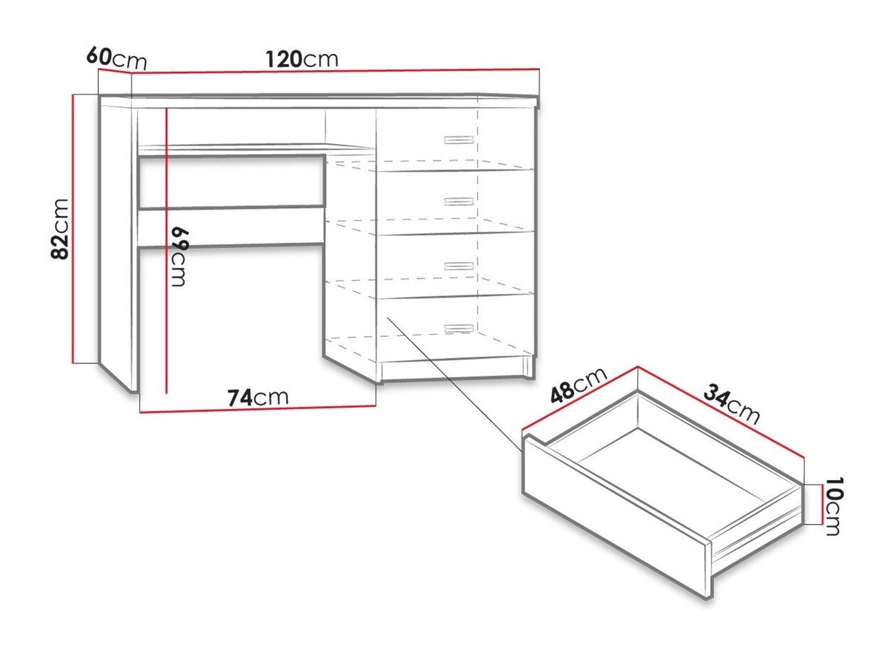 Skrivebord Stanton C114