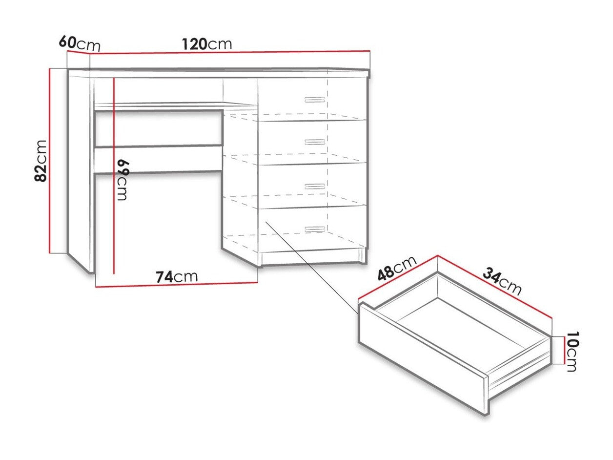 Skrivebord Stanton C114