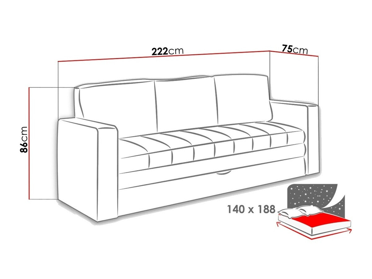 Sovesofa Tivdalu 117