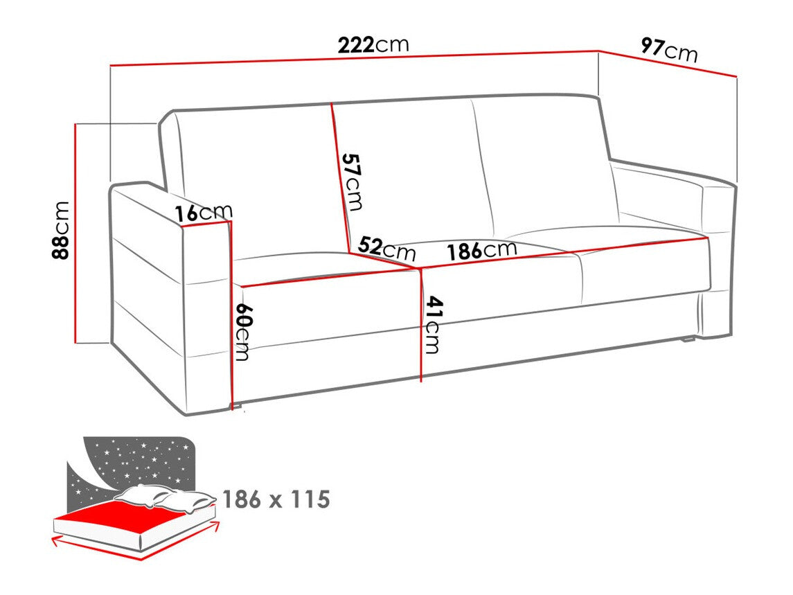 Sovesofa Providence 169