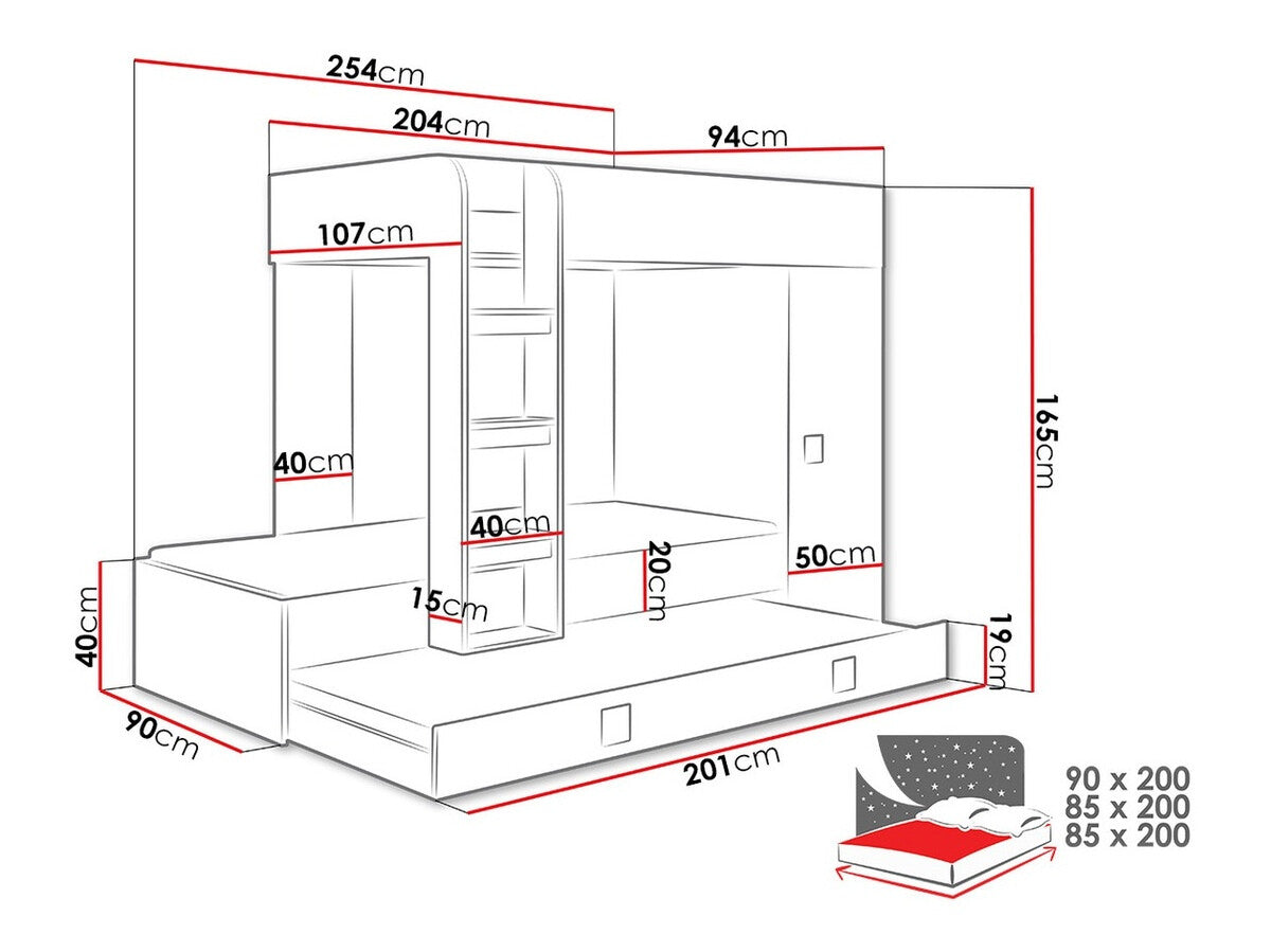 Køjeseng Hartford 191