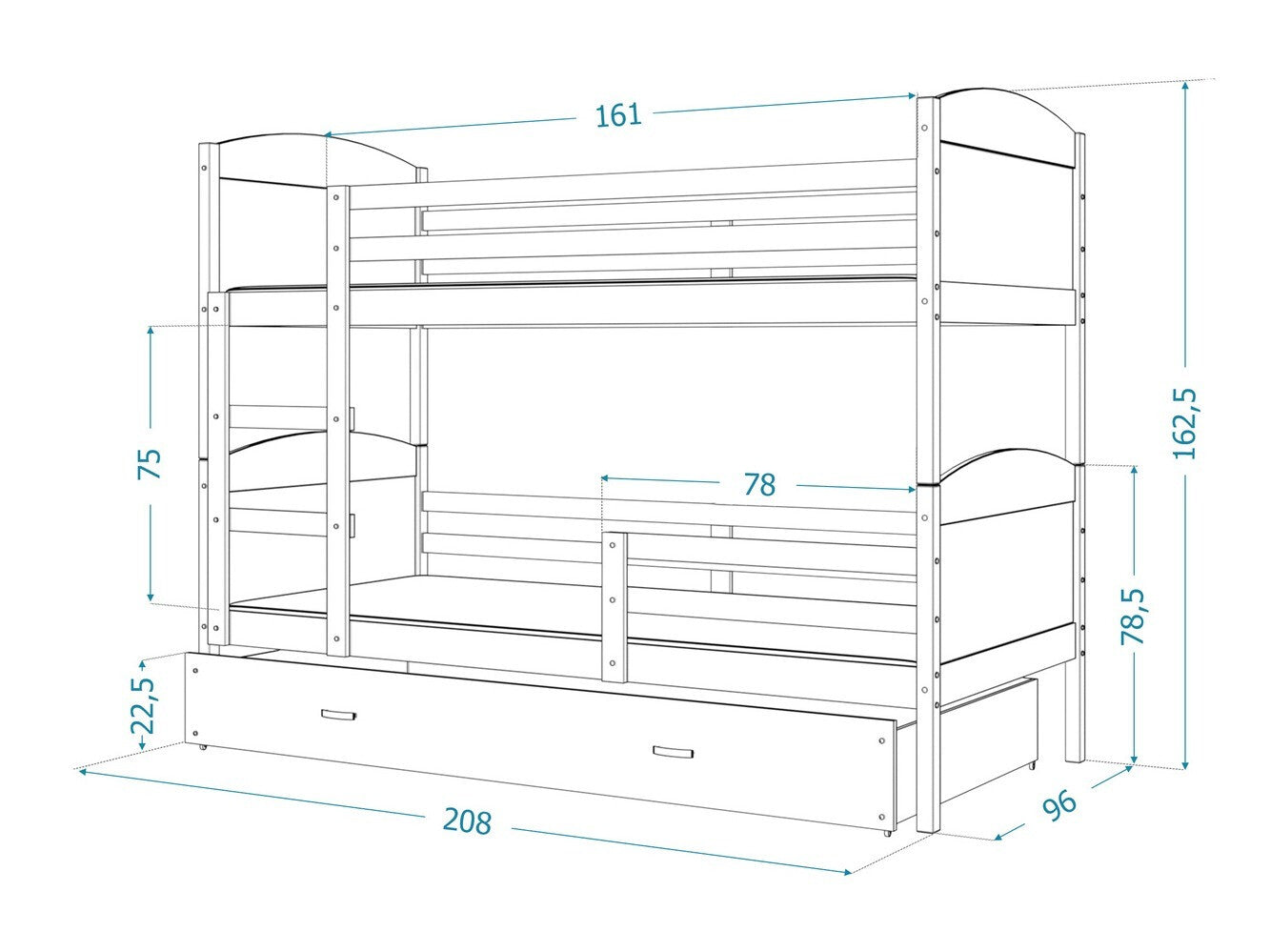 Køjeseng Aurora 103