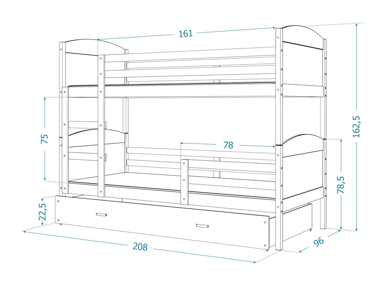 Køjeseng Aurora 103