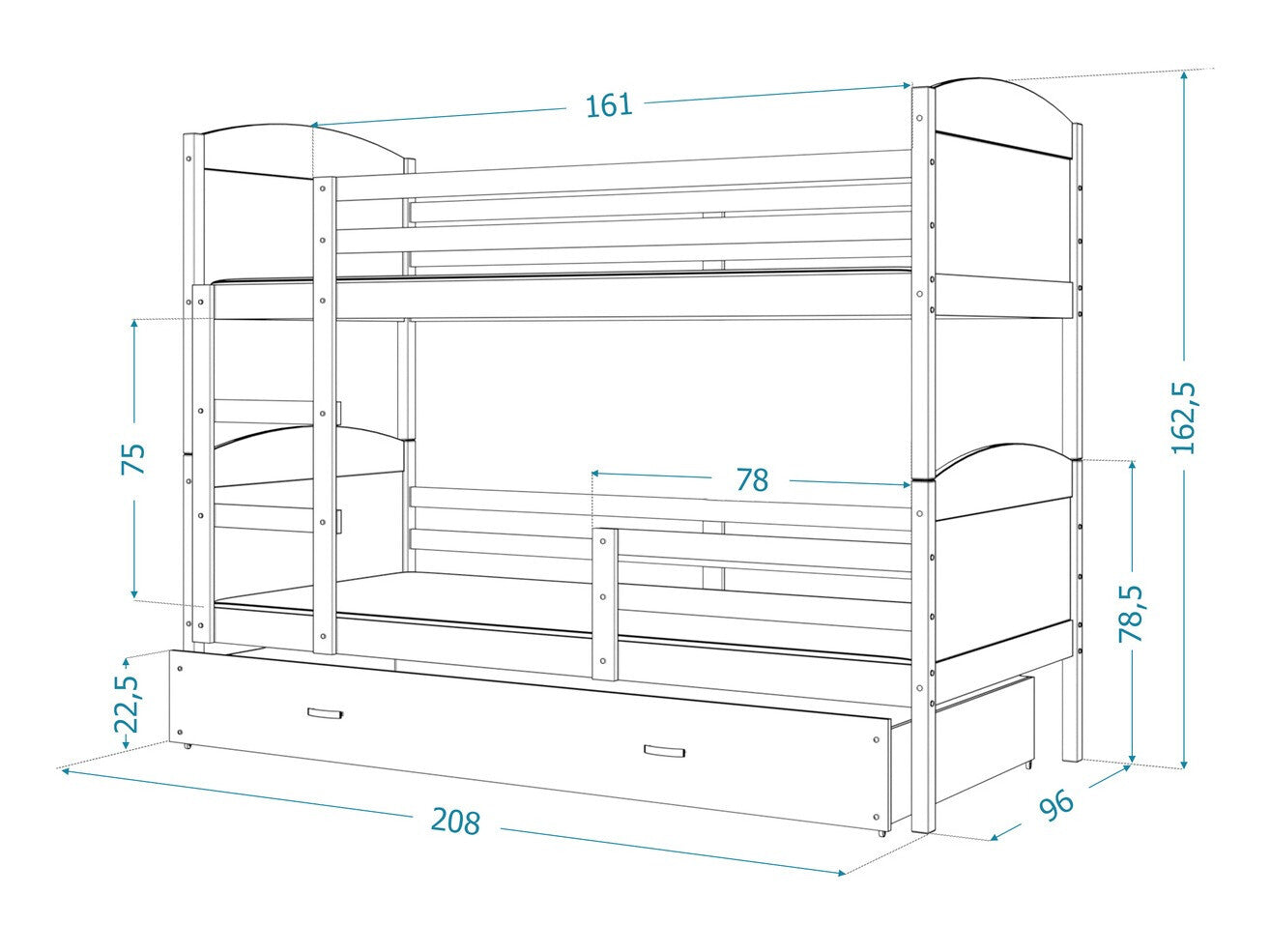 Køjeseng Aurora 103