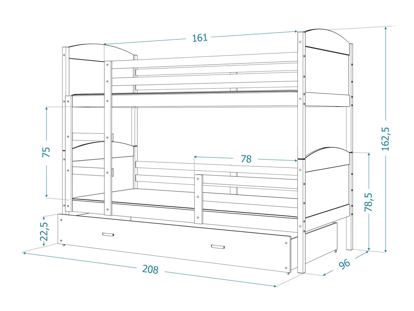 Køjeseng Aurora 103