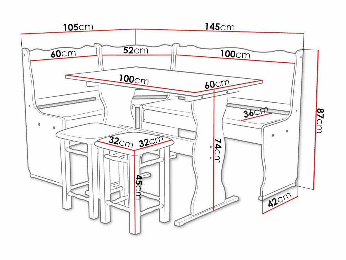 Køkkenhjørne Edmond 100