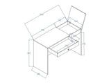 Skrivebord Akron L109