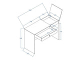 Skrivebord Akron L109