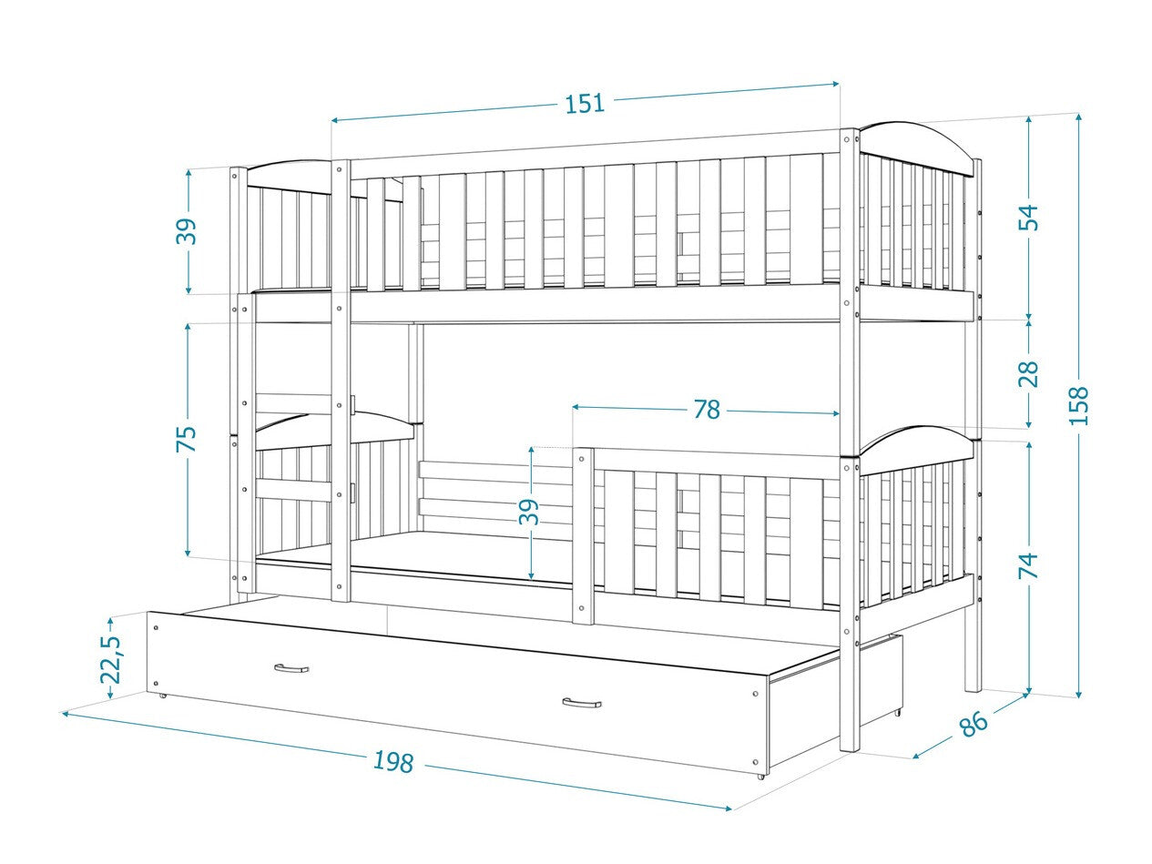 Køjeseng Aurora 105
