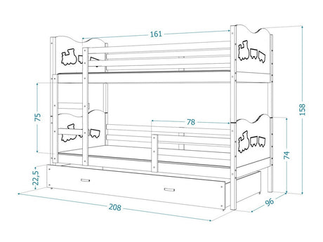 Køjeseng Aurora 112