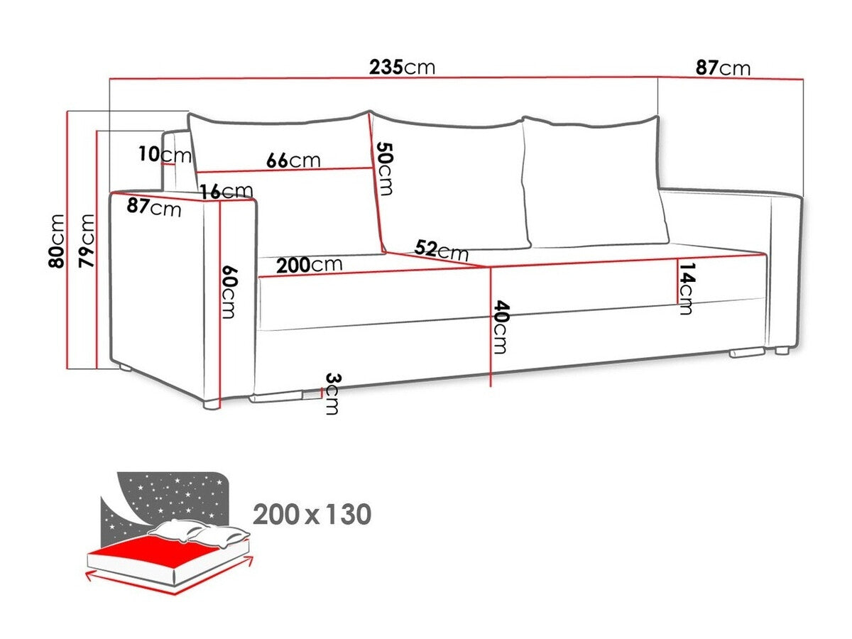 Sovesofa Muncie 104