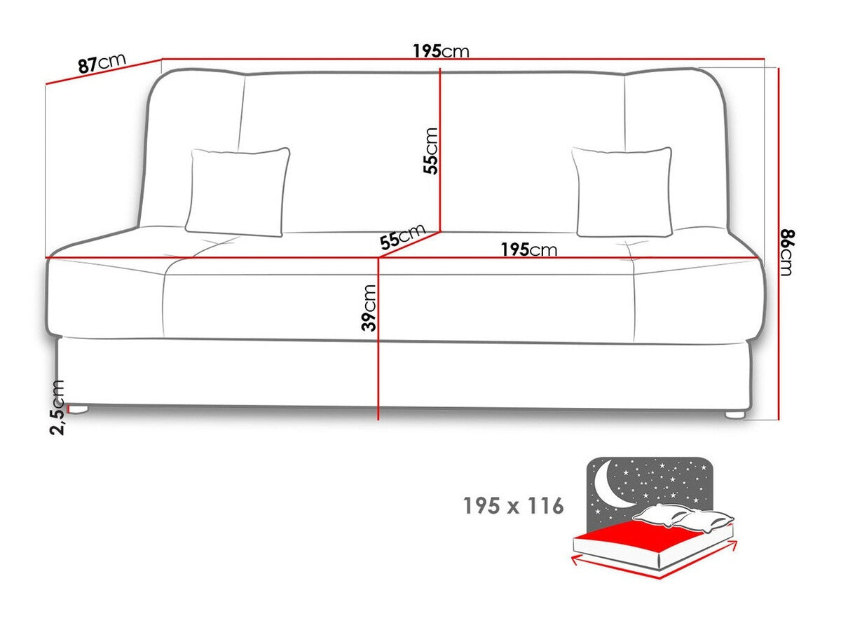 Sovesofa Comfivo 183