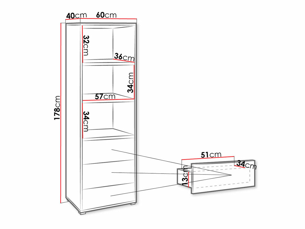 Bookcase Comfivo A114