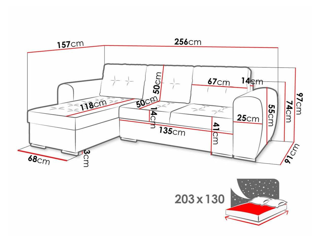 Hjørnesofa Muncie 109