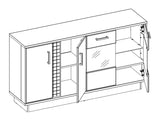 Vitrineskab Dunvelo 103