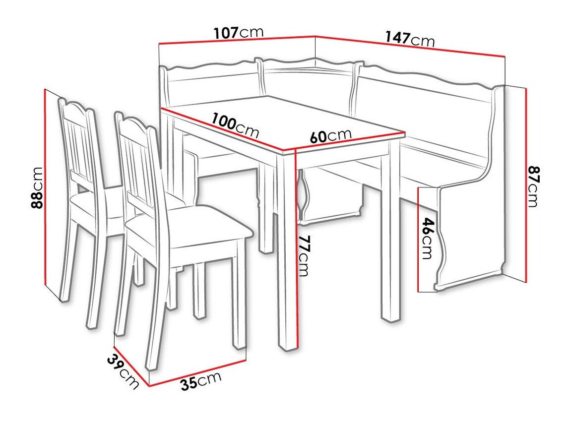Køkkenhjørne Edmond 105