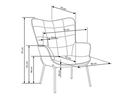 Lænestol Houston 868