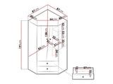 Corner wardrobe Akron M101