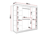 Garderobeskab Hartford 244