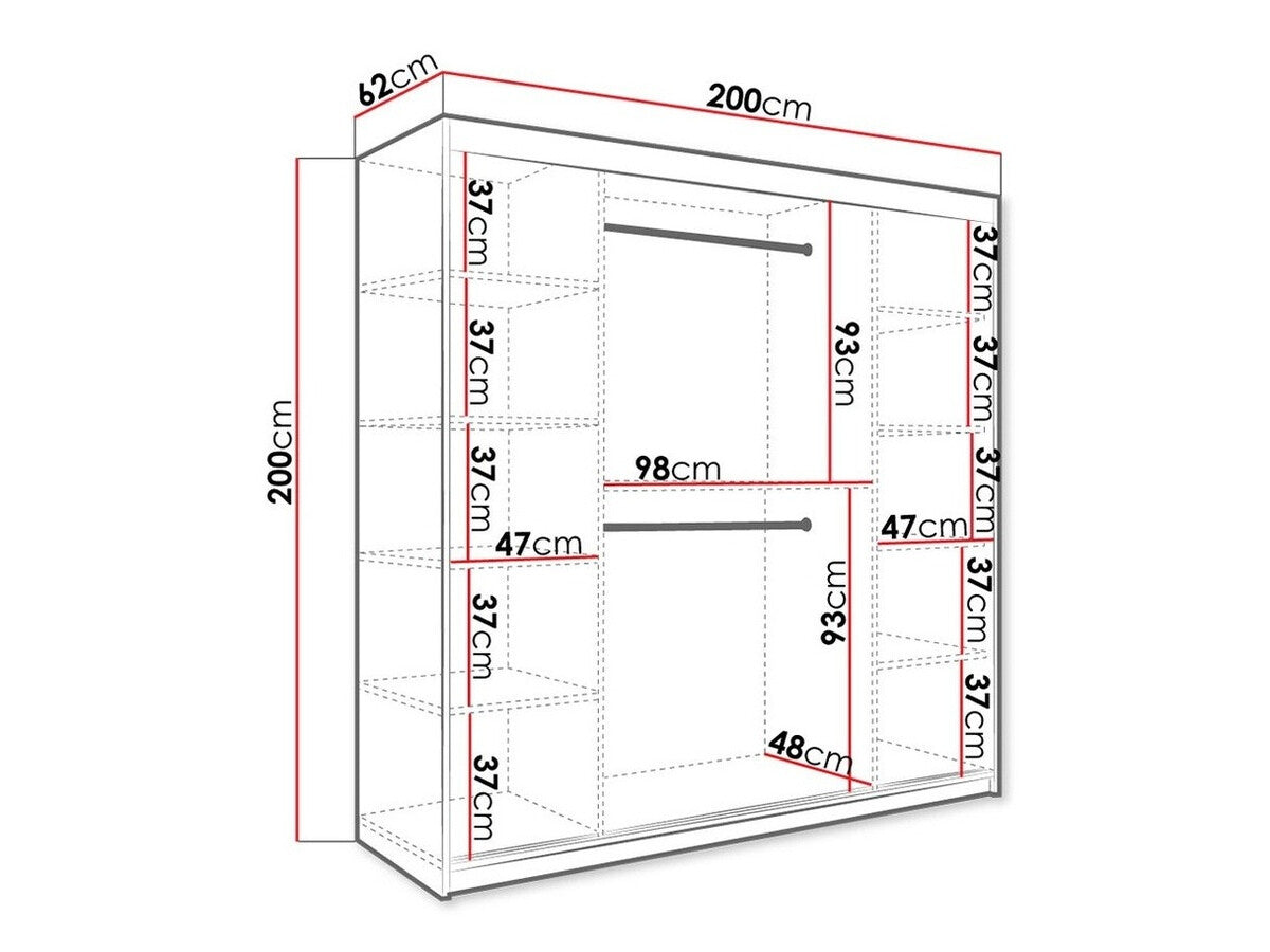 Garderobeskab Hartford 244