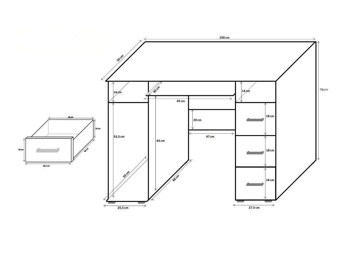 Skrivebord Cirevau 129