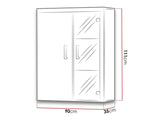Wall mounted display cabinet Charlotte B101