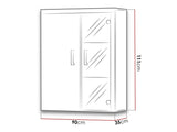 Wall mounted display cabinet Charlotte B101