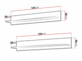 Hanging shelves set Charlotte E104