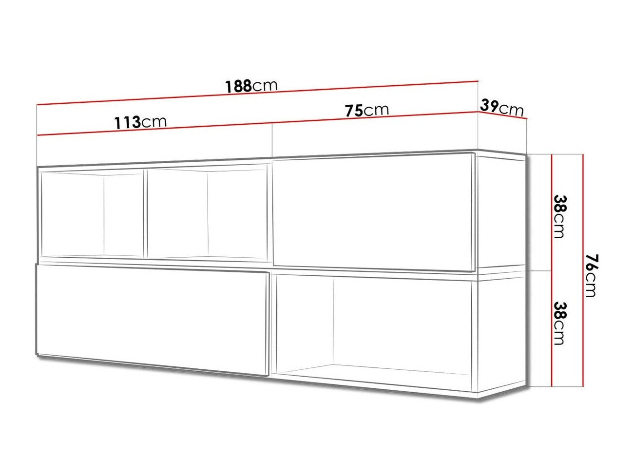 TV stand Charlotte C121