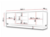 TV-bord Charlotte 127