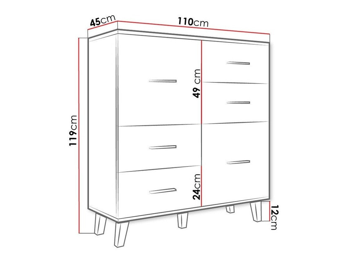 Chest of drawers Charlotte G104