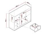 Chest of drawers Akron M106