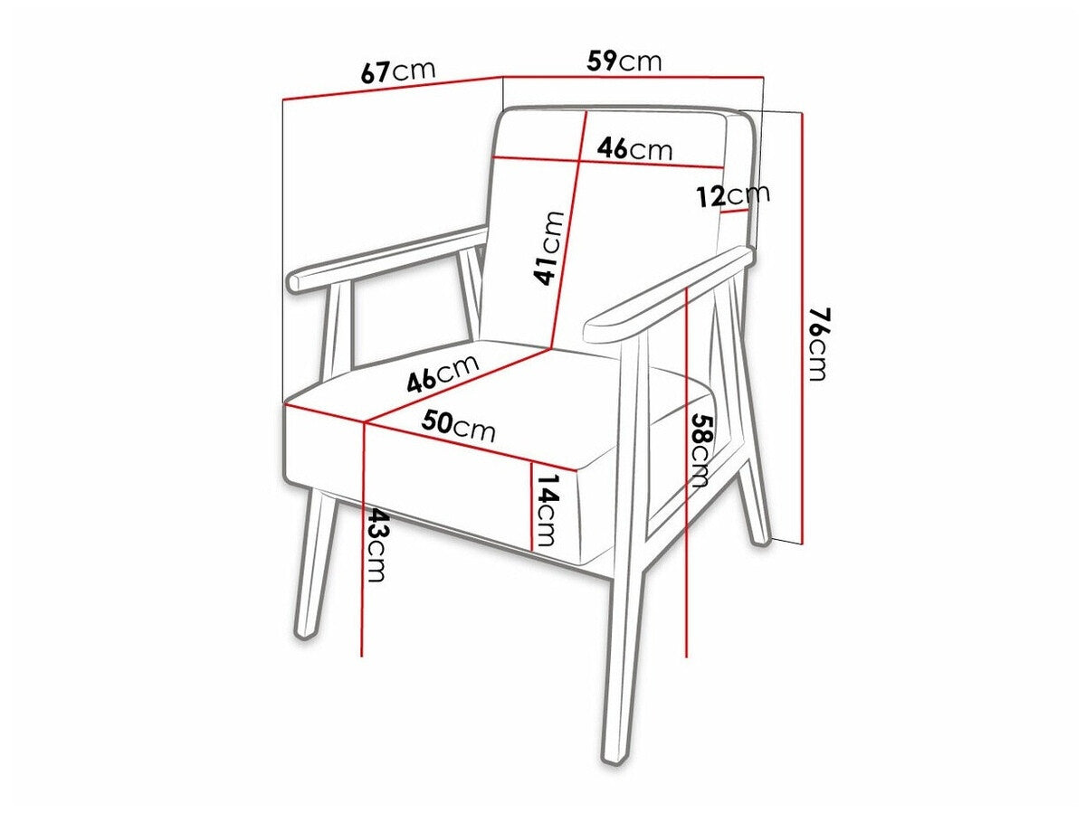 Armchair Clovis 100