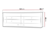 Wall mounted display cabinet Toledo F108