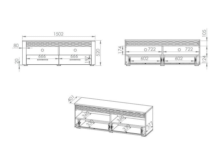 TV-bord Flonole 110