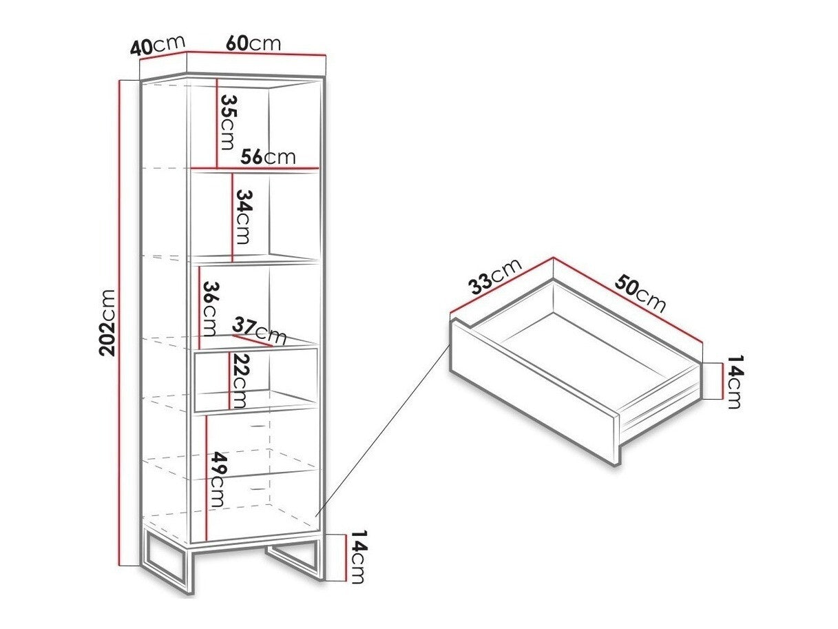 Bookcase Providence J105