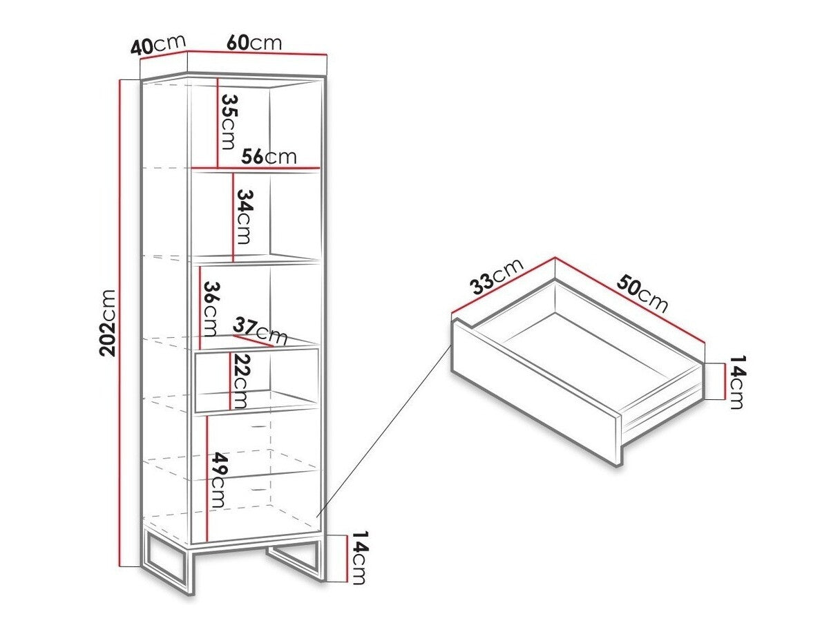 Bookcase Providence J105