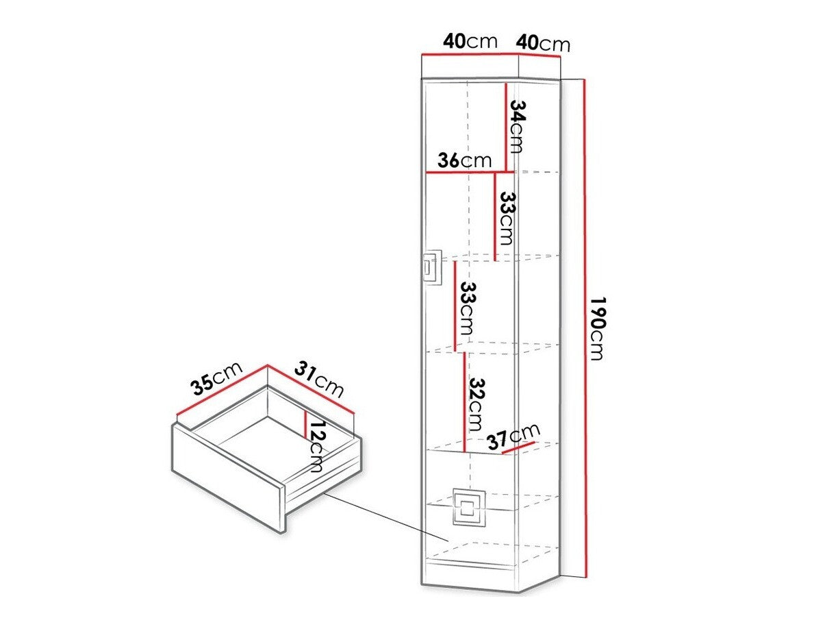 Bookcase Akron F104