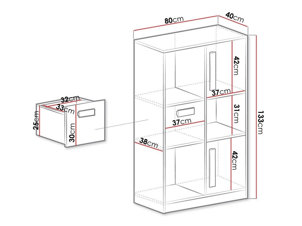 Bookcase Akron J101