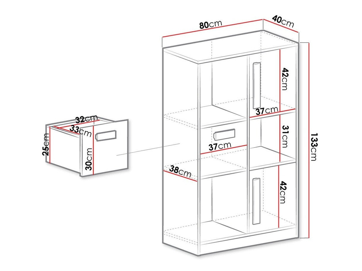 Bookcase Akron J101