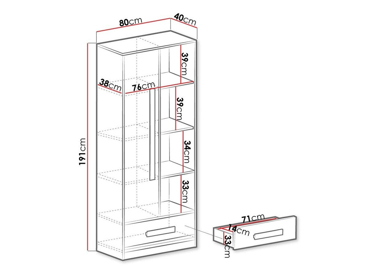 Bookcase Akron J104