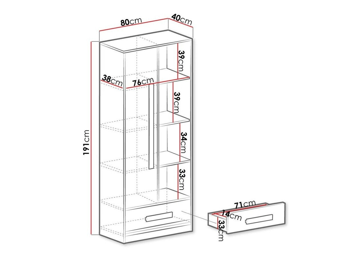 Bookcase Akron J104