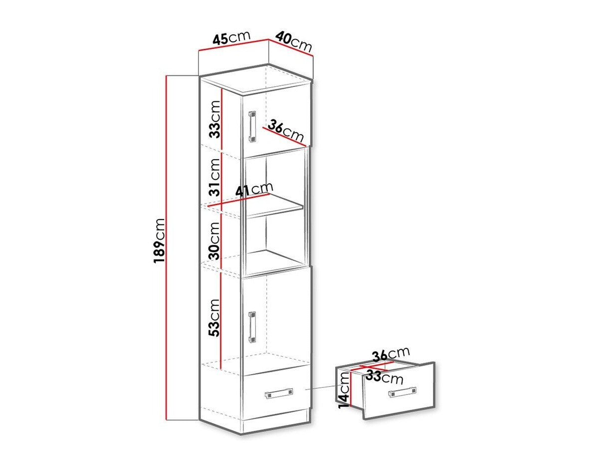 Bookcase Akron K104