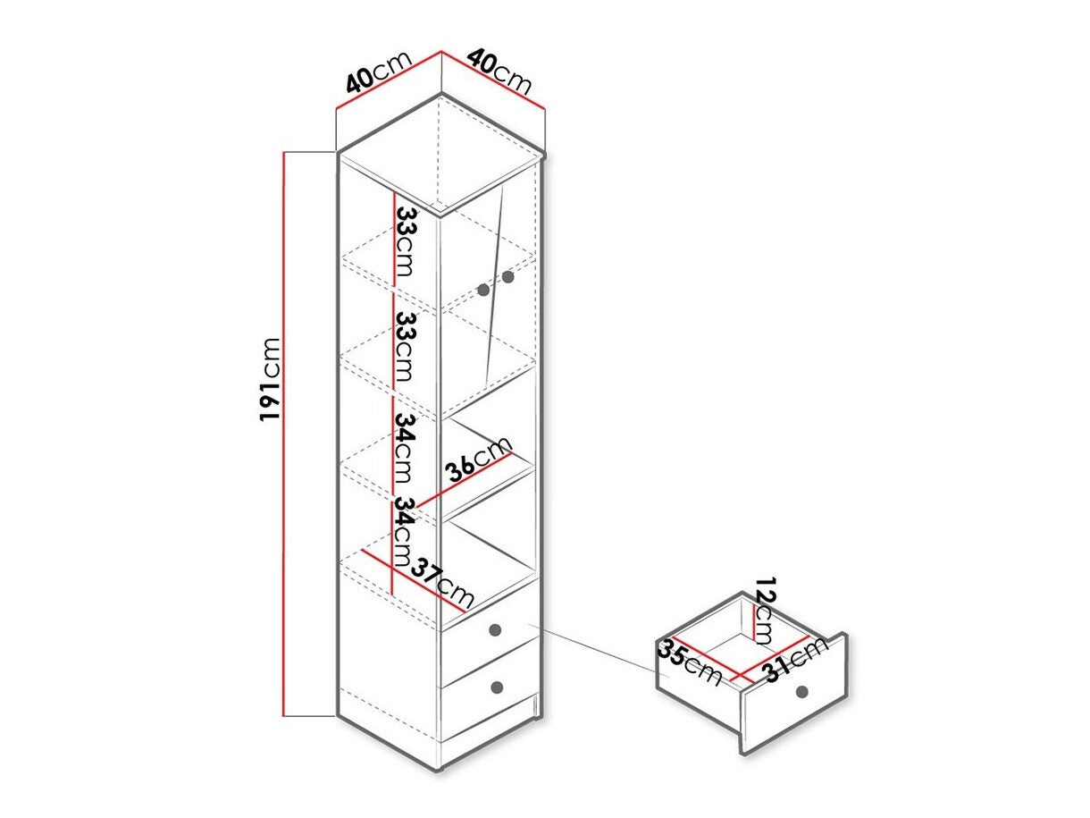 Bookcase Akron M104