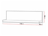 Wall shelf Toledo E105