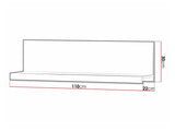 Wall shelf Toledo E105